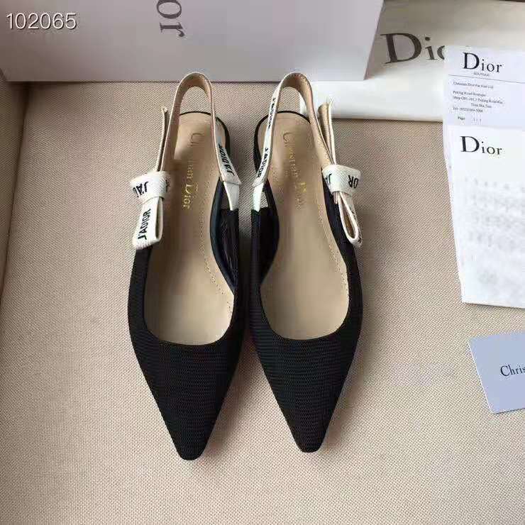 Dior Women Miss J’adior Ballerina in Black Technical Canvas in 1cm Heel - image 4
