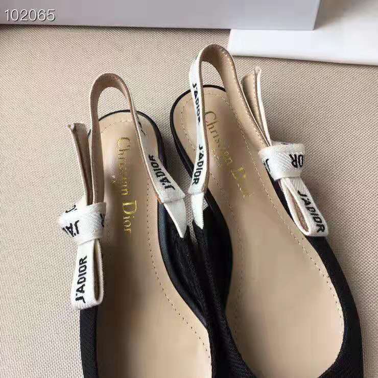 Dior Women Miss J’adior Ballerina in Black Technical Canvas in 1cm Heel - image 10