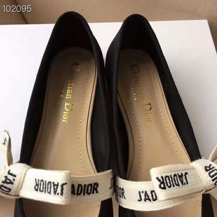 Dior Women Miss J’adior Ballet Flat in Technical Canvas-Black - image 7