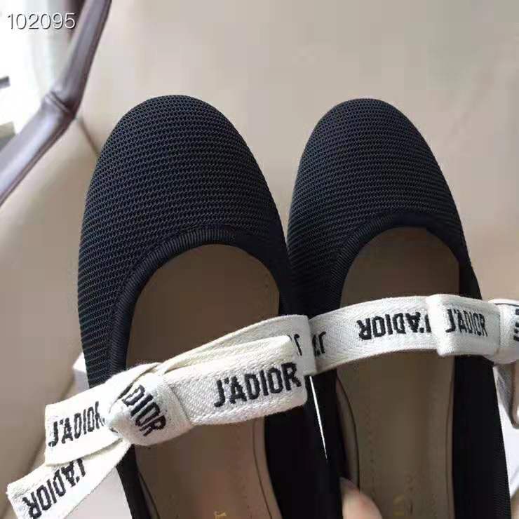 Dior Women Miss J’adior Ballet Flat in Technical Canvas-Black - image 9