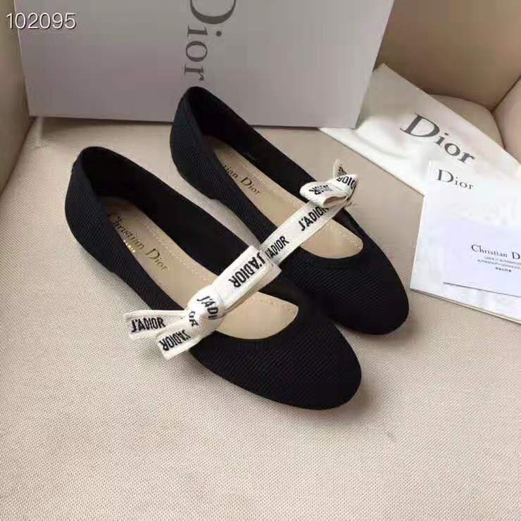 Dior Women Miss J’adior Ballet Flat in Technical Canvas-Black - image 5