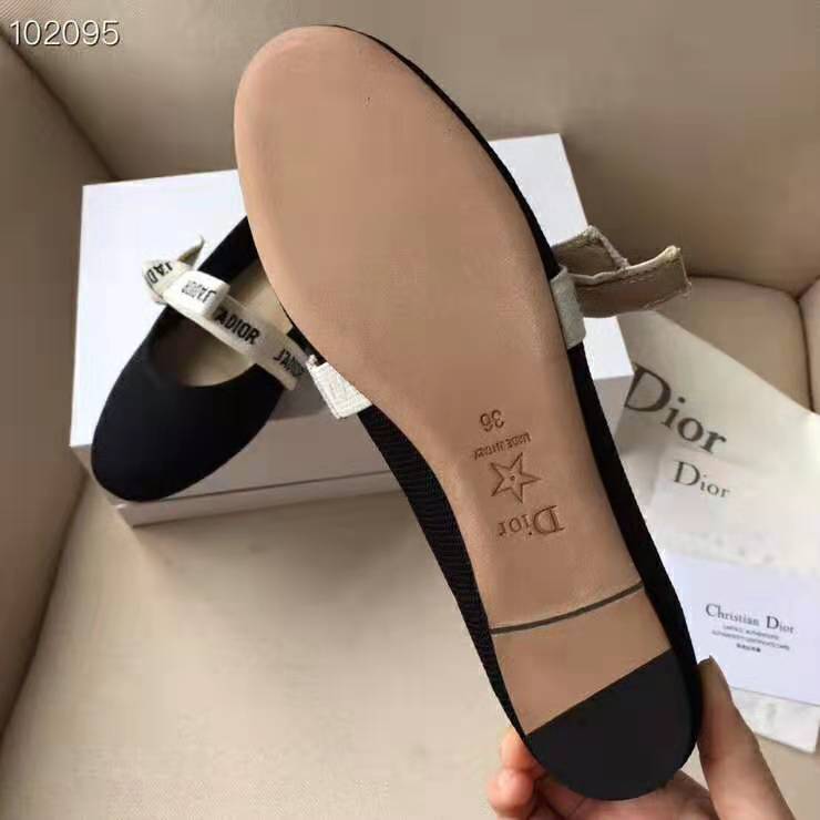Dior Women Miss J’adior Ballet Flat in Technical Canvas-Black - image 8