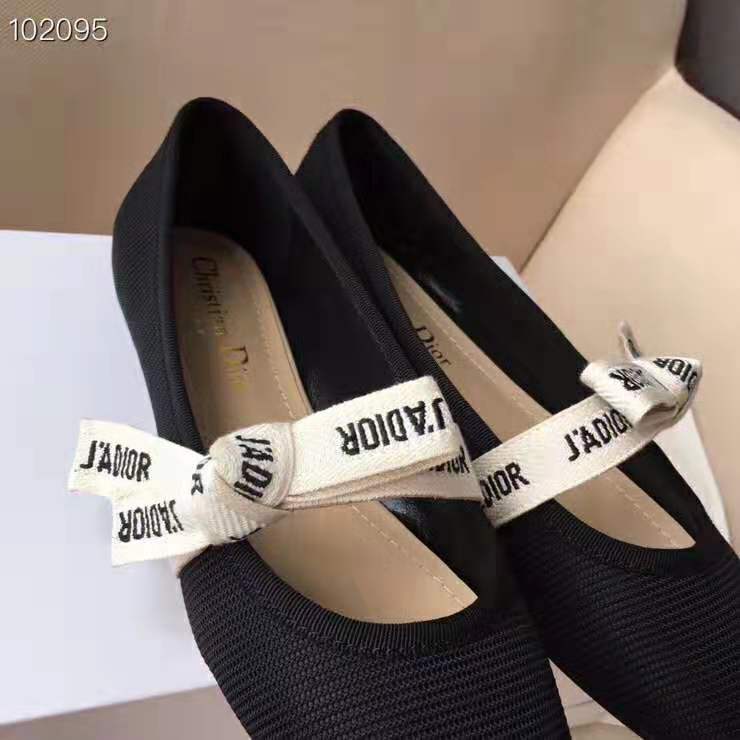 Dior Women Miss J’adior Ballet Flat in Technical Canvas-Black - image 6