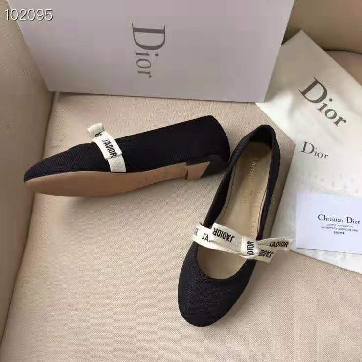 Dior Women Miss J’adior Ballet Flat in Technical Canvas-Black - image 4