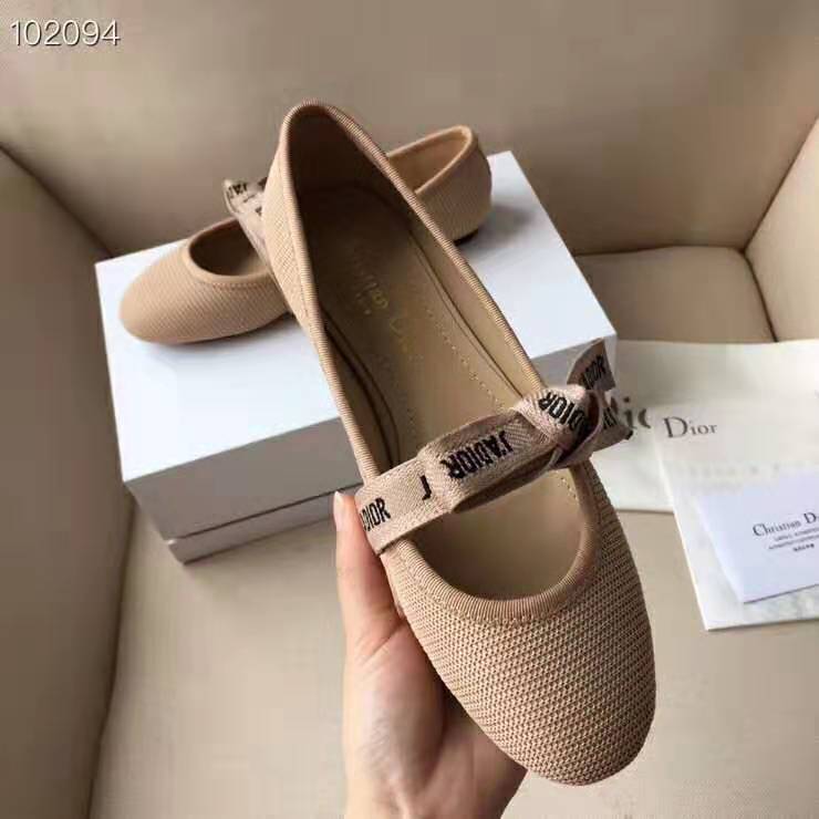 Dior Women Miss J’adior Ballet Flat in Technical Canvas-Pink - image 6