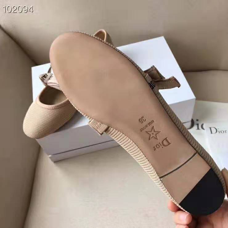 Dior Women Miss J’adior Ballet Flat in Technical Canvas-Pink - image 10