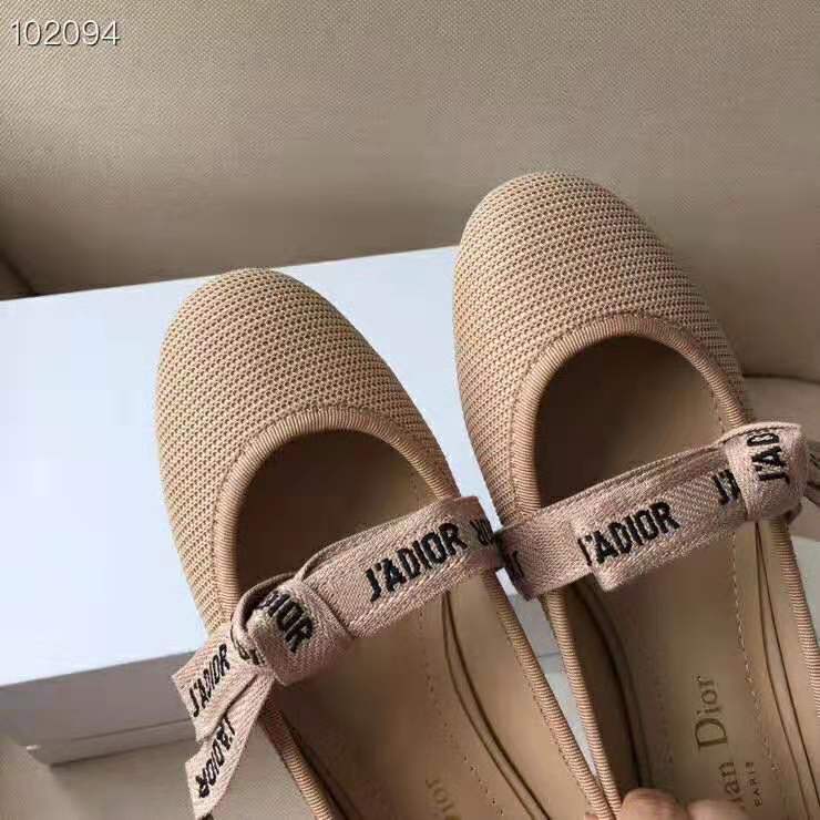Dior Women Miss J’adior Ballet Flat in Technical Canvas-Pink - image 8