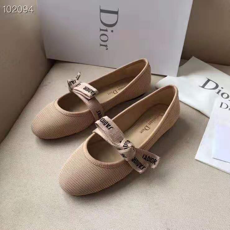 Dior Women Miss J’adior Ballet Flat in Technical Canvas-Pink - image 5