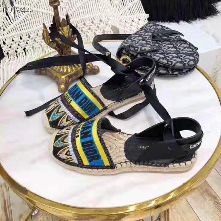 Dior Women Nicely-D Lace Up Espadrille-Aqua - image 6