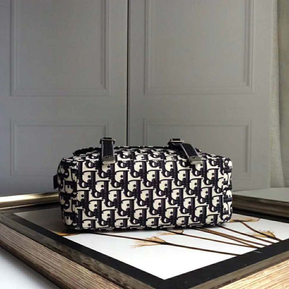 Dior Women Oblique Diorcamp Messenger Bag-Navy - image 7