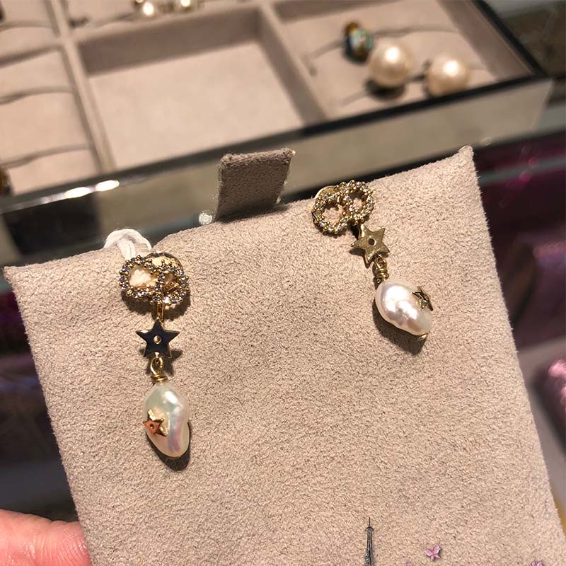 Dior Women Shiny-D Earrings-White - image 5