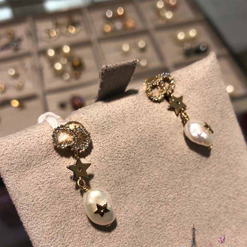 Dior Women Shiny-D Earrings-White - image 4