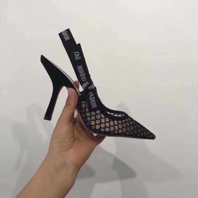 Dior Women Shoes J’Adior High-Heeled Shoe in Black Mesh 95mm Heel - image 4