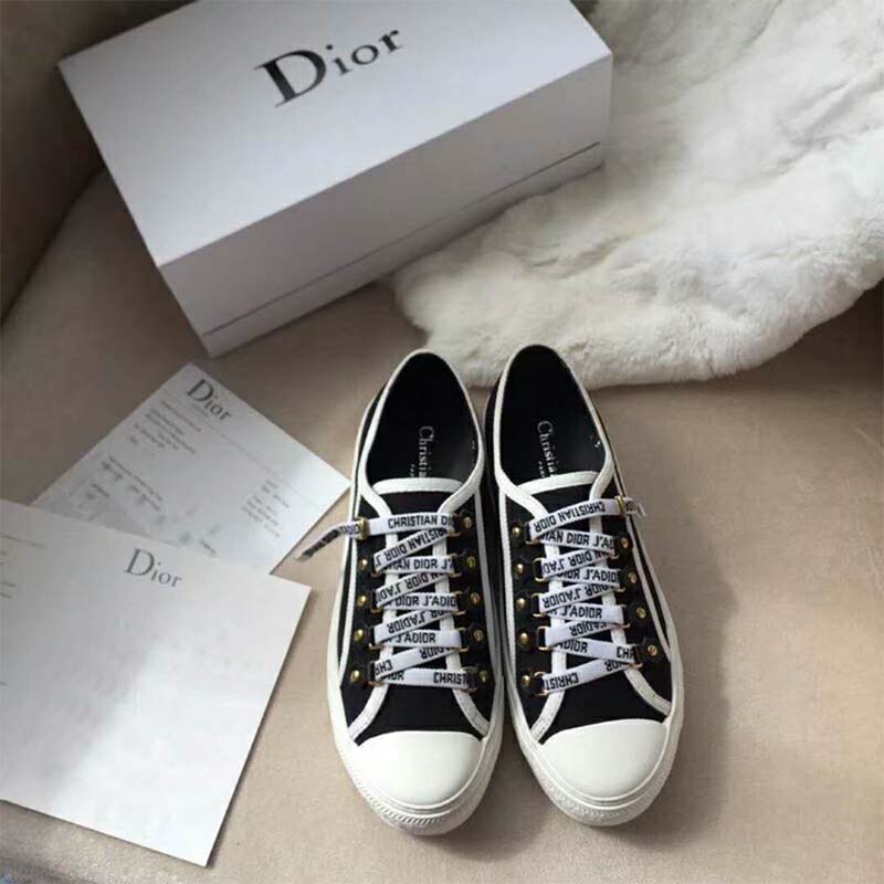 Dior Women Shoes Low-Top Trainer in Canvas-Black - image 4