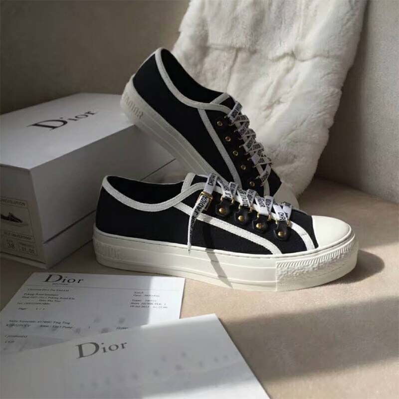 Dior Women Shoes Low-Top Trainer in Canvas-Black - image 5