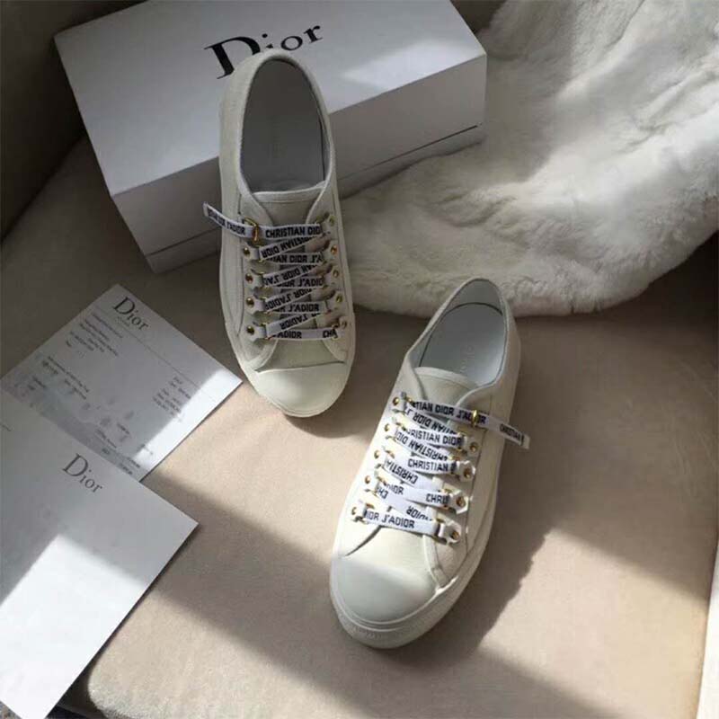 Dior Women Shoes Low-Top Trainer in Canvas-White - image 5