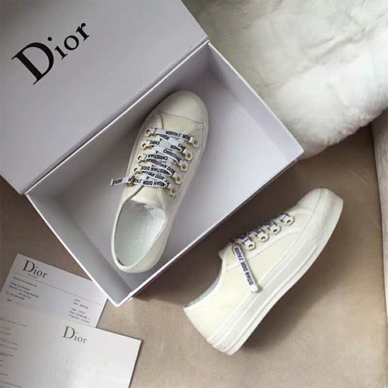 Dior Women Shoes Low-Top Trainer in Canvas-White - image 4