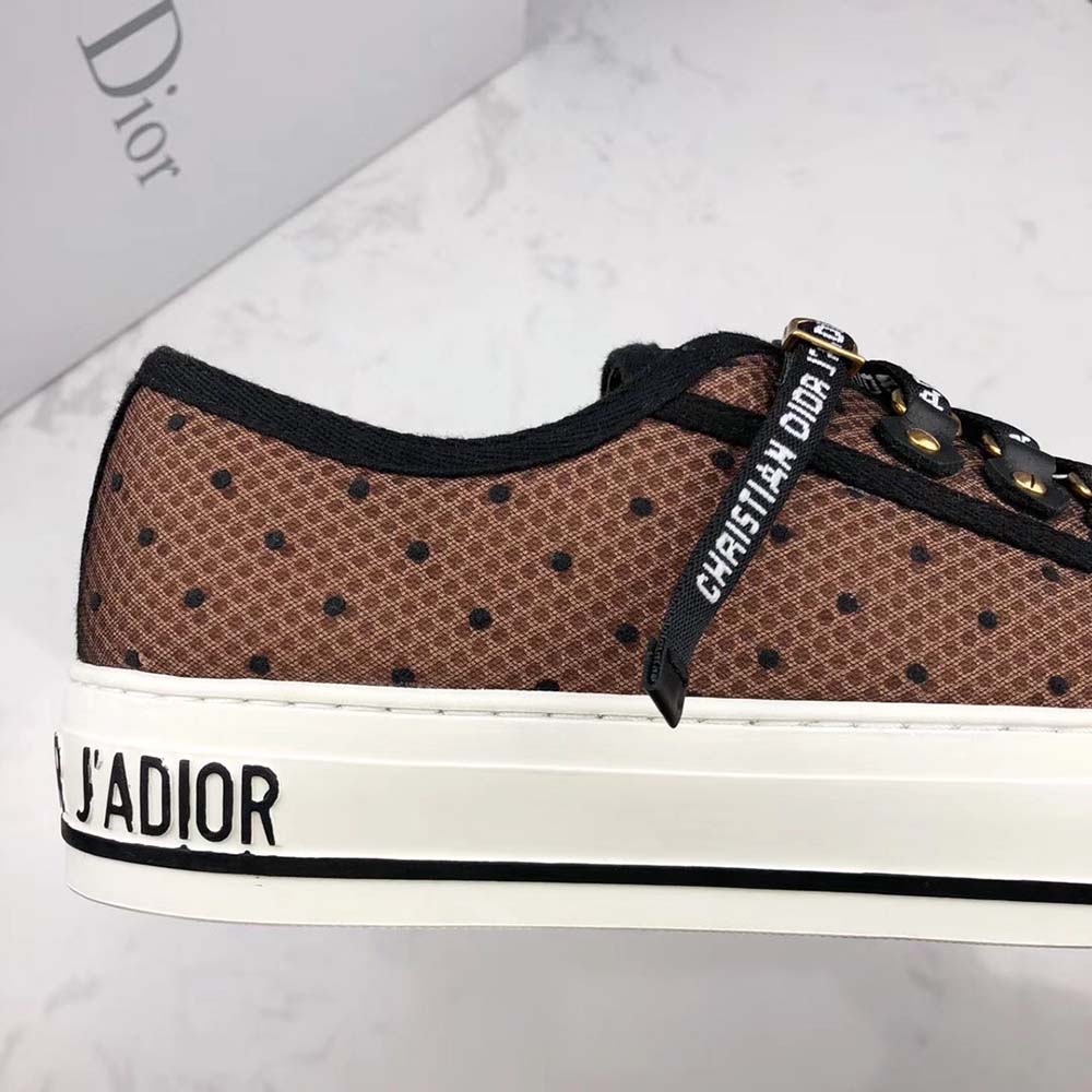 Dior Women Shoes Walkndior Plumetis Sneaker 5cm Heel-Brown - image 5