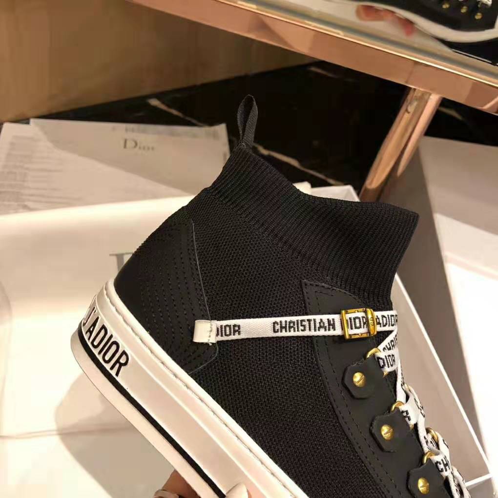 Dior Women Walk’N’Dior Techincal Knit Mid-Top Sneaker-Black - image 10