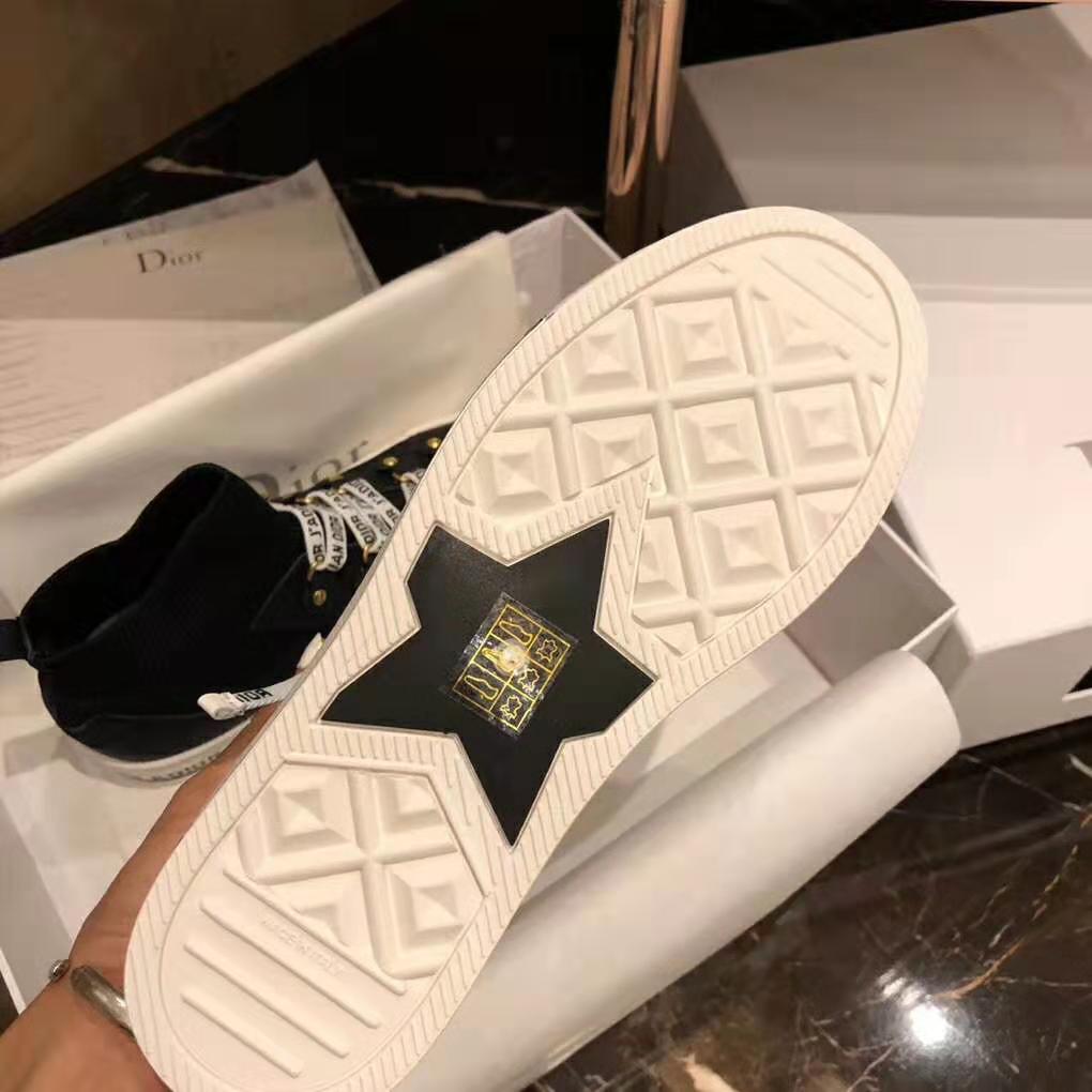 Dior Women Walk’N’Dior Techincal Knit Mid-Top Sneaker-Black - image 9