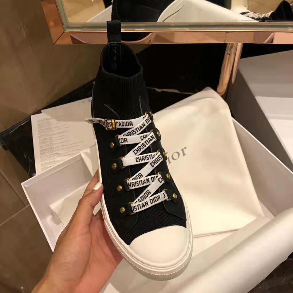 Dior Women Walk’N’Dior Techincal Knit Mid-Top Sneaker-Black - image 7