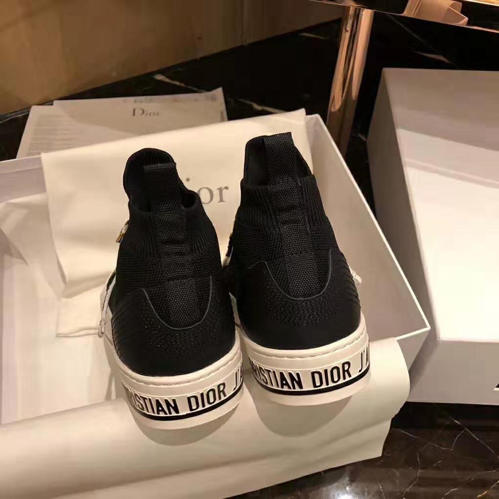 Dior Women Walk’N’Dior Techincal Knit Mid-Top Sneaker-Black - image 4