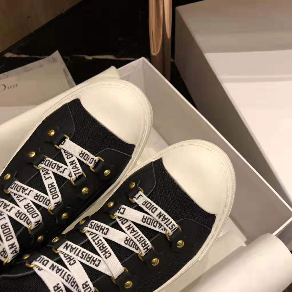 Dior Women Walk’N’Dior Techincal Knit Mid-Top Sneaker-Black - image 8
