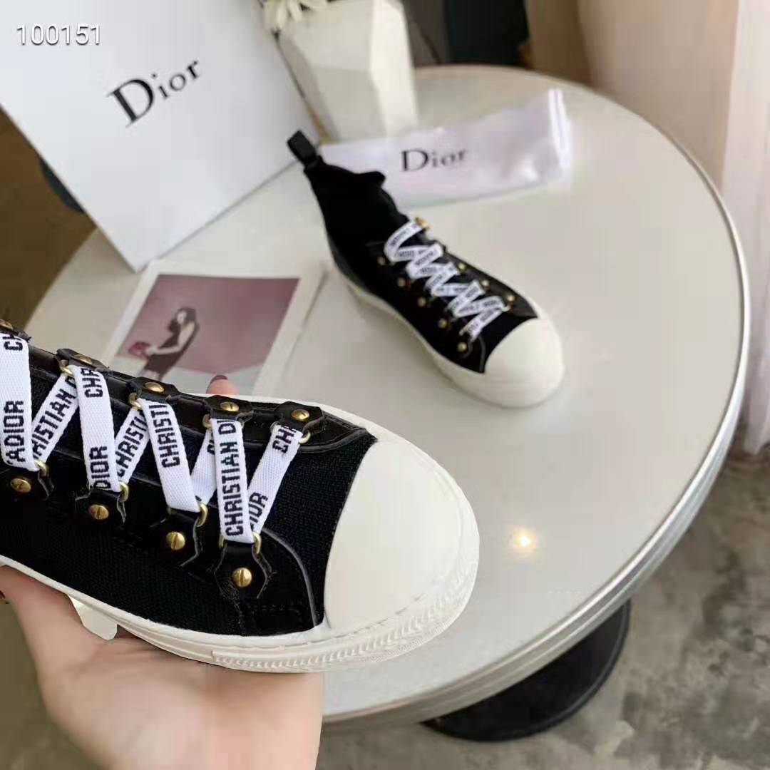 Dior Women Walk’N’dior Technical Knit High-Top Sneaker-Black - image 9