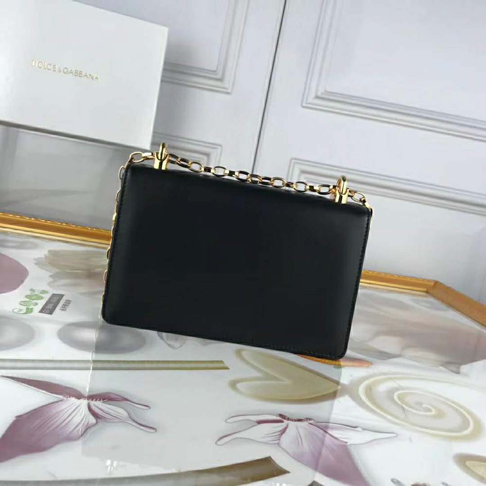 Dolce Gabbana D&G Women DG Girls Shoulder Bag Nappa Leather-Black - image 4