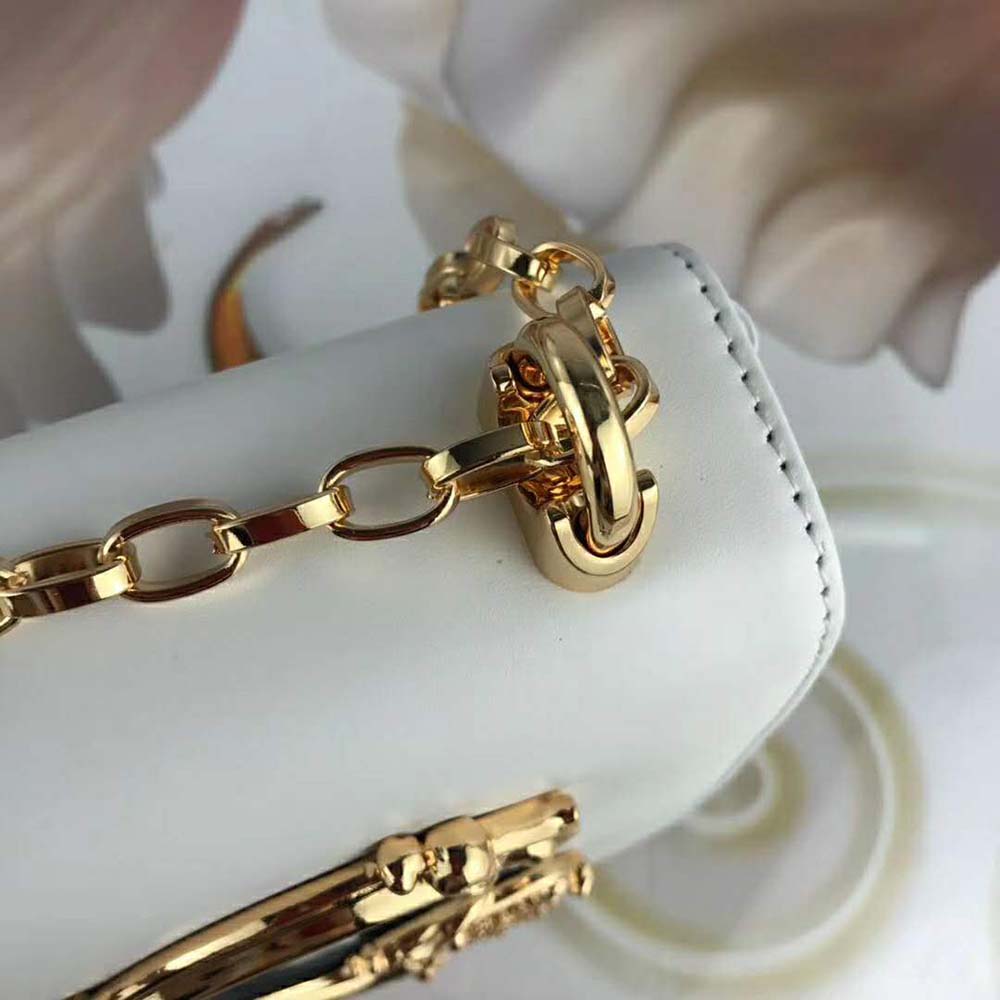 Dolce Gabbana D&G Women DG Girls Shoulder Bag Nappa Leather-White - image 8