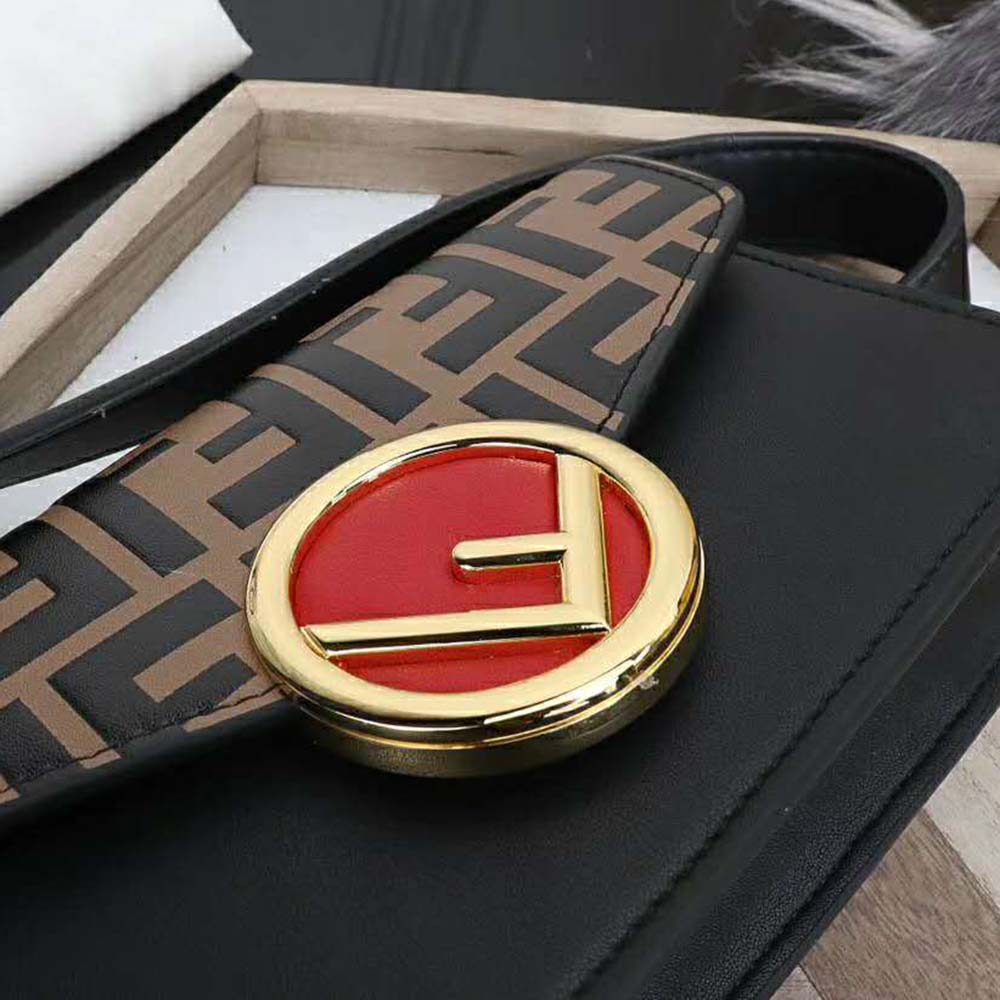Fendi Women Belt Bag in Calf Leather-Brown - image 10