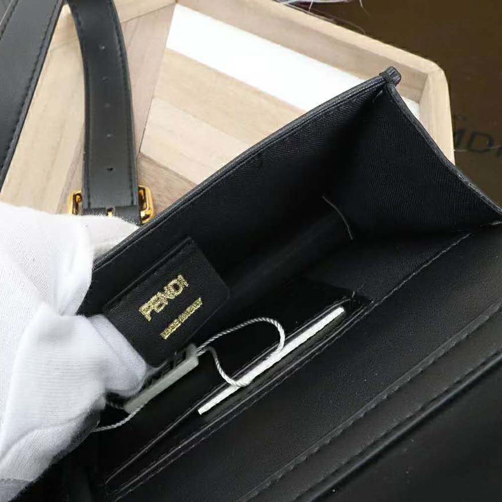 Fendi Women Belt Bag in Calf Leather-Brown - image 8