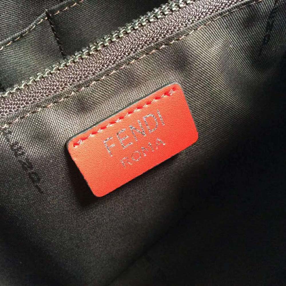 Fendi Women By the Way Regular Leather Boston Bag-Red - image 9