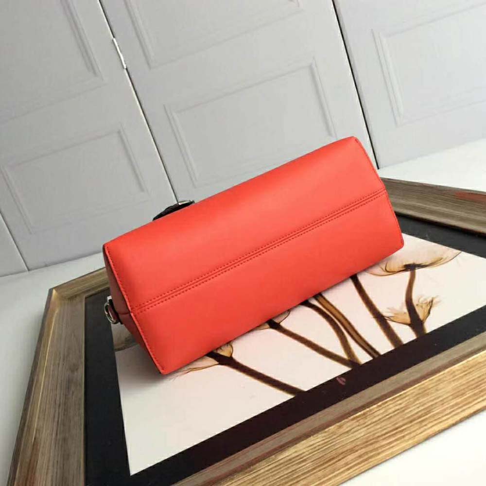 Fendi Women By the Way Regular Leather Boston Bag-Red - image 6