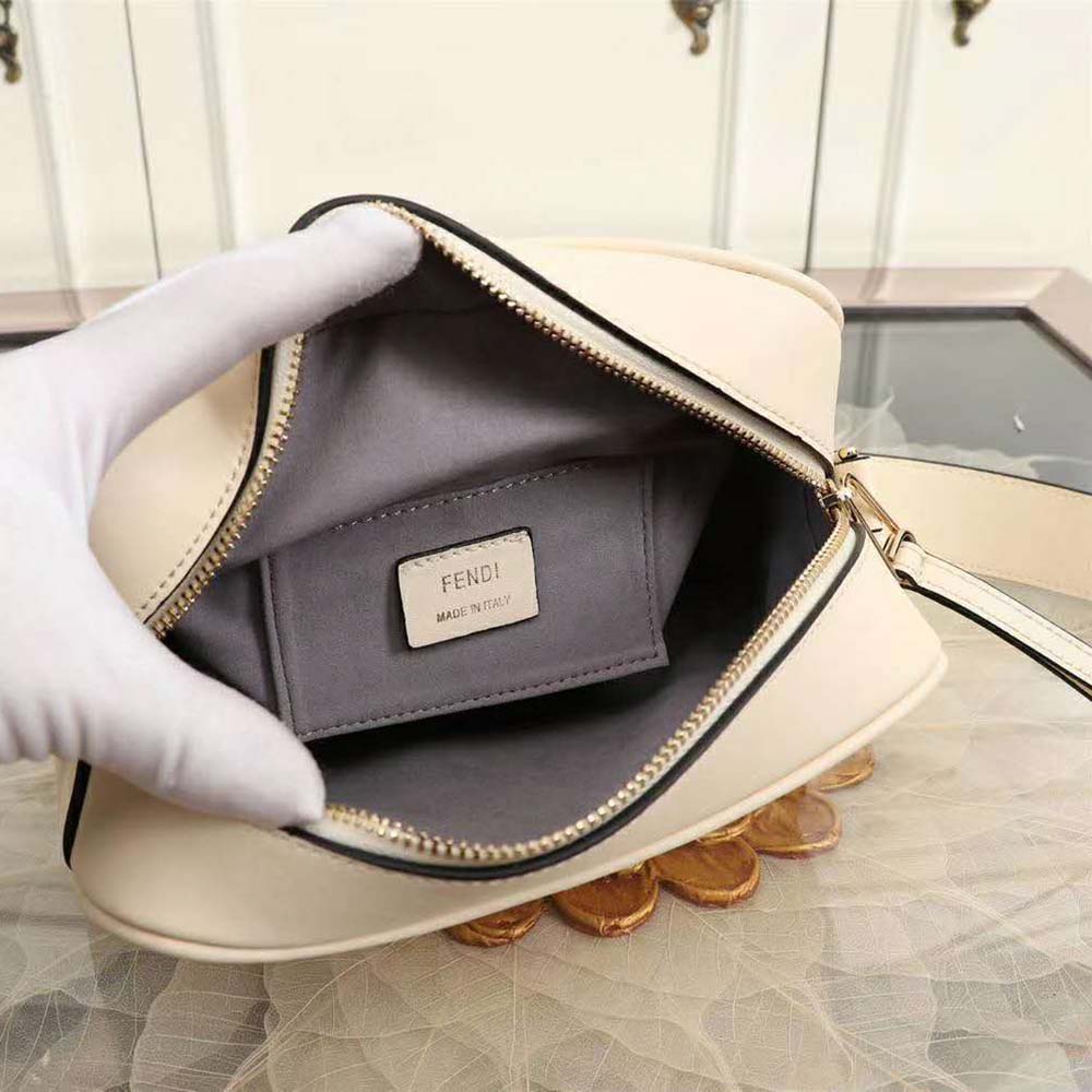 Fendi Women Camera Case Leather Bag-Sandy - image 10