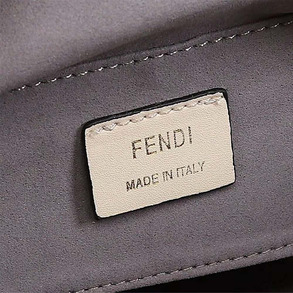 Fendi Women Camera Case Leather Bag-Sandy - image 9