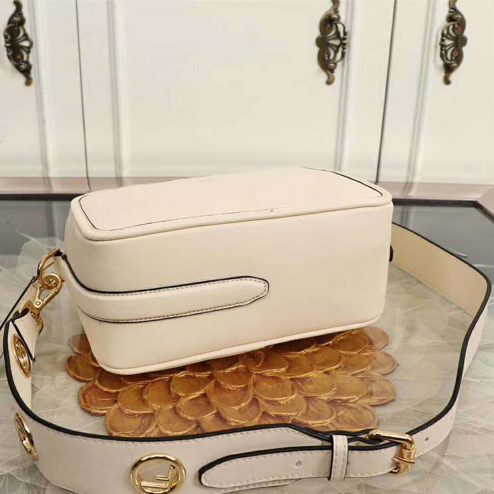 Fendi Women Camera Case Leather Bag-Sandy - image 5