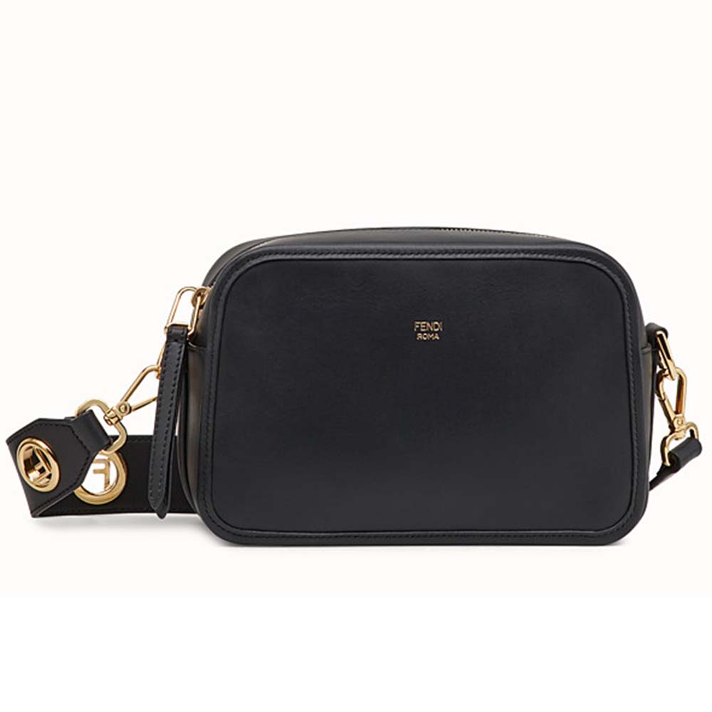 Fendi Women Camera Case Leather Bag-Black - image 1