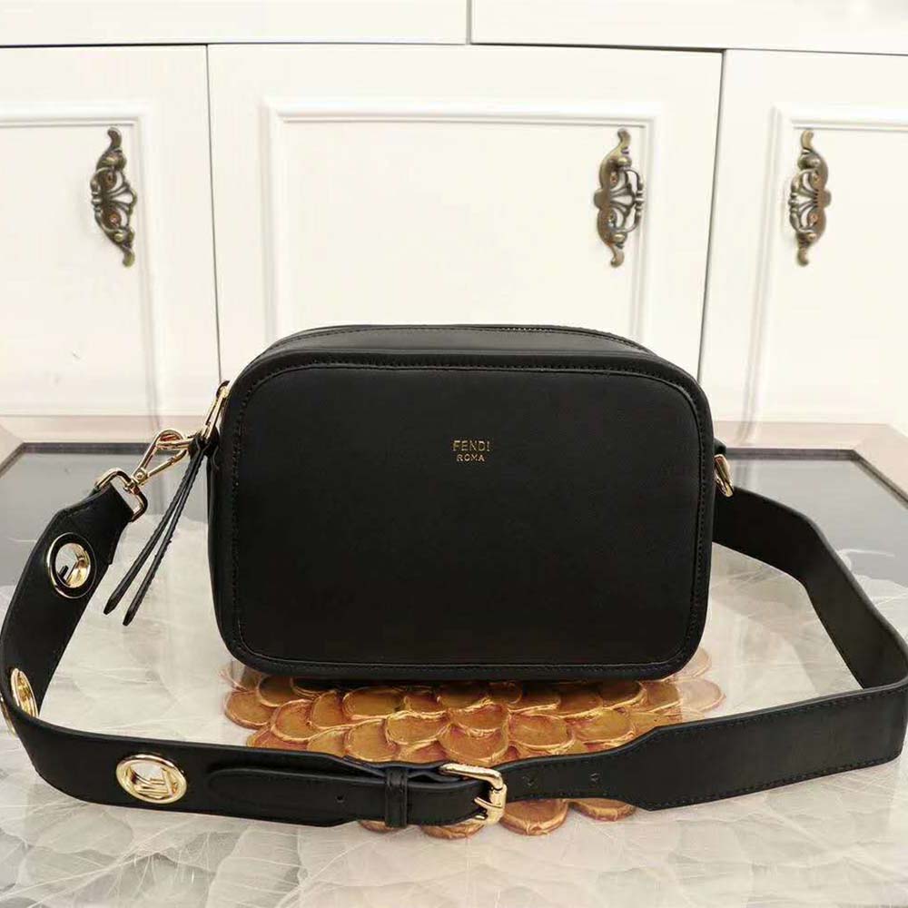 Fendi Women Camera Case Leather Bag-Black - image 3