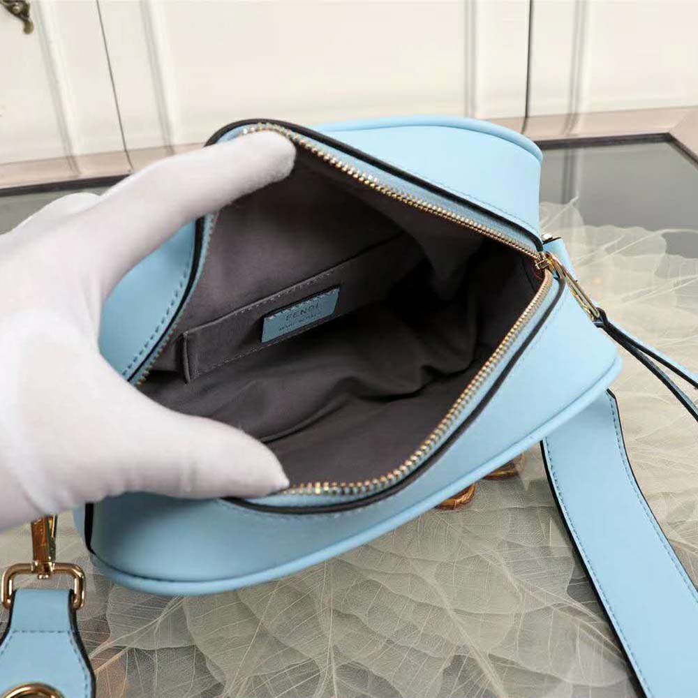Fendi Women Camera Case Leather Bag-Blue - image 9