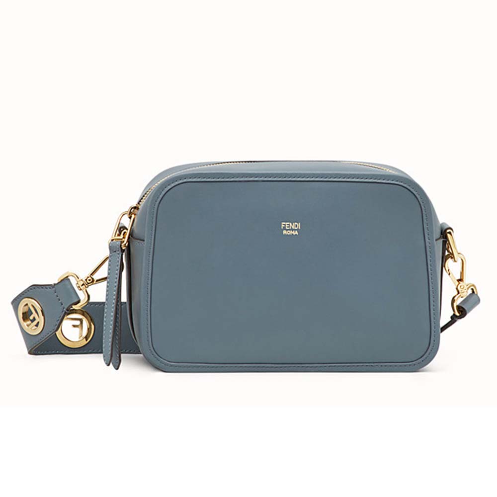 Fendi Women Camera Case Leather Bag-Blue - image 1