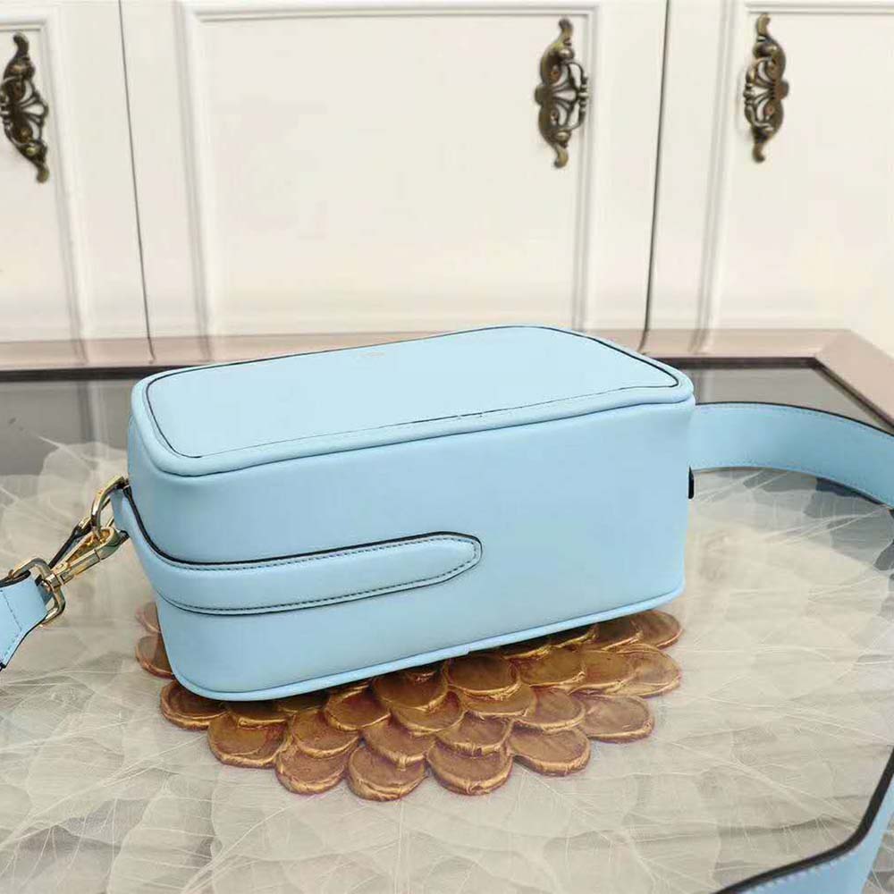 Fendi Women Camera Case Leather Bag-Blue - image 5