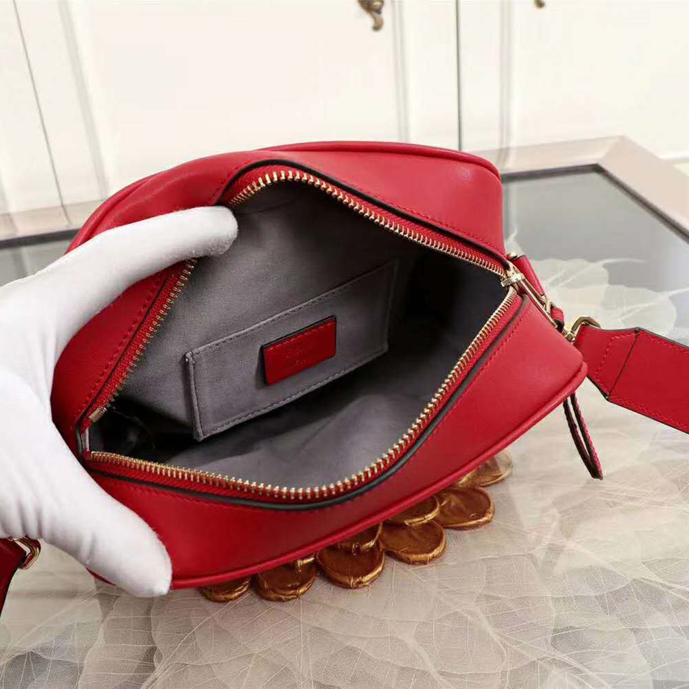 Fendi Women Camera Case Leather Bag-Red - image 6