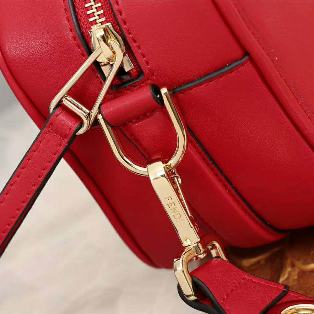 Fendi Women Camera Case Leather Bag-Red - image 7
