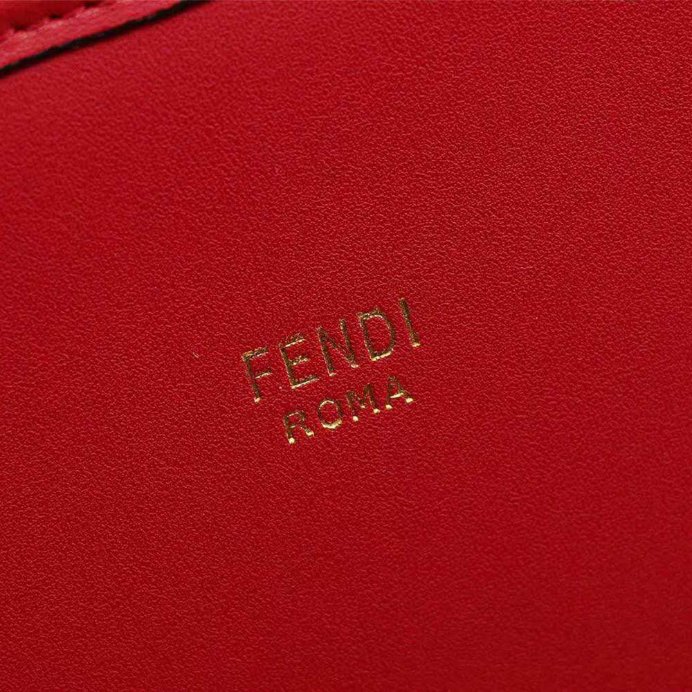 Fendi Women Camera Case Leather Bag-Red - image 9