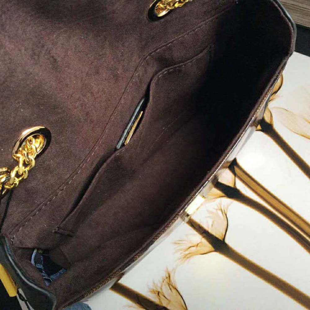 Fendi Women Double F Small Brown Leather and Fabric Bag - image 7