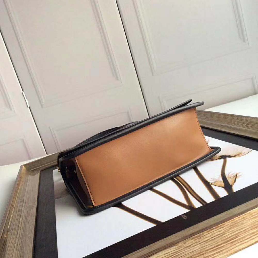 Fendi Women Kan I F Leather Bag in Calfskin Leather-Brown - image 5