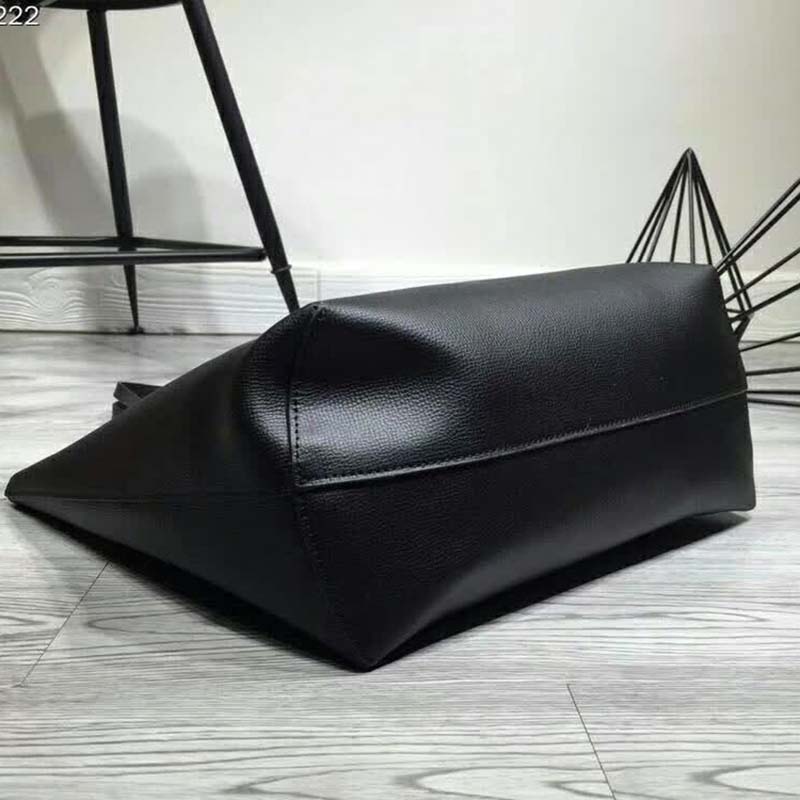 Fendi Women Leather Logo Shopper Bag-Black - image 6