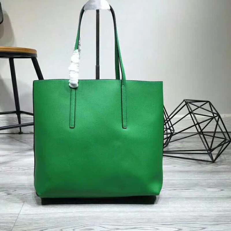 Fendi Women Leather Logo Shopper Bag-Green - image 2