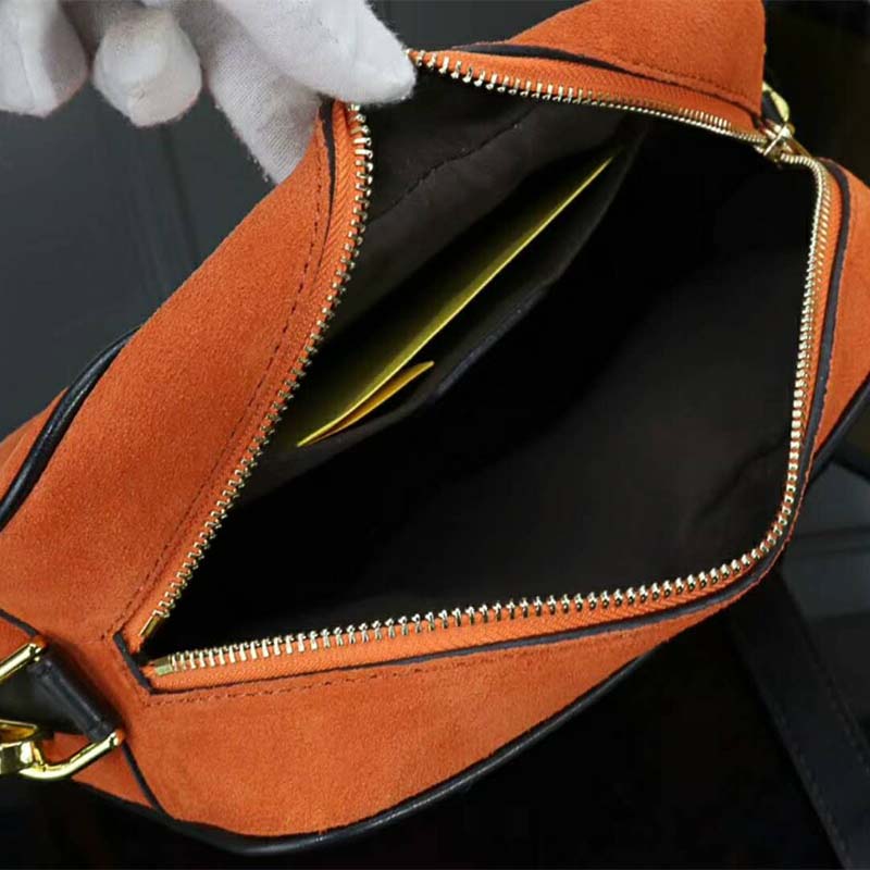 Fendi Women Mini Camera Case Natural-Color Suede Bag-Brown - image 7